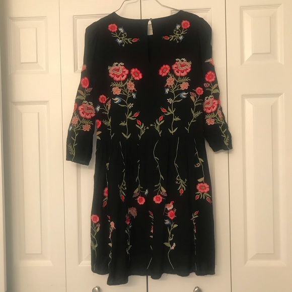 Anthropogie Allison embroidered Dress X-Small - Picture 4 of 5